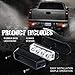 Xprite Red & Blue 4 LED 4 Watt Emergency Vehicle Waterproof Surface Mount Deck Dash Grille Strobe Light Warning Police Light Head with Clear Lens - 2 Pieces
