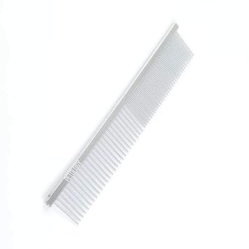 Petology Professional Pet Hair Grooming Comb Rounded Teeth Stainless Steel