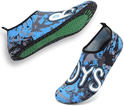 FCKEE Womens and Mens Water Shoes Quick-Dry Aqua Socks Barefoot for Outdoor Beach Swim Surf Yoga Exercise