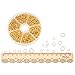 PandaHall Elite About 1745 Pcs Iron Open Jump Rings O Ring Diameter 4mm 5mm 6mm 7mm 8mm 10mm for Jewelry Findings Golden