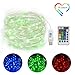 ZCOONE LED Fairy String Lights 16 Colors 100 LED 33 Ft USB Powered Warm White String Lights Multi Color Changing Waterproof Portable Twinkle Firefly Lights Remote Timer for Bedroom Garden Bar