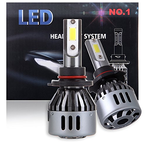 CCIYU 9005 Headlight Bulb 360 Degree Cree All-In-One Lights Conversion Kit – 8000Lm 72W 6000K White Focus Light – 1 Year Warranty(2pcs)