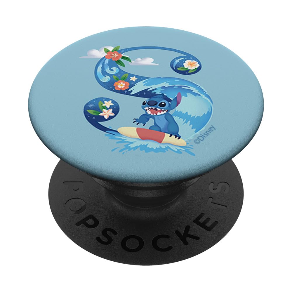Disney Alphabet Monogram Lilo & Stitch Letter S for Stitch PopSockets Adhesive PopGrip