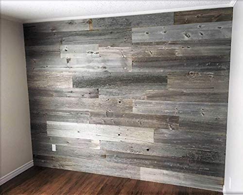 Peel and Stick Reclaimed Barn Wood Planks for