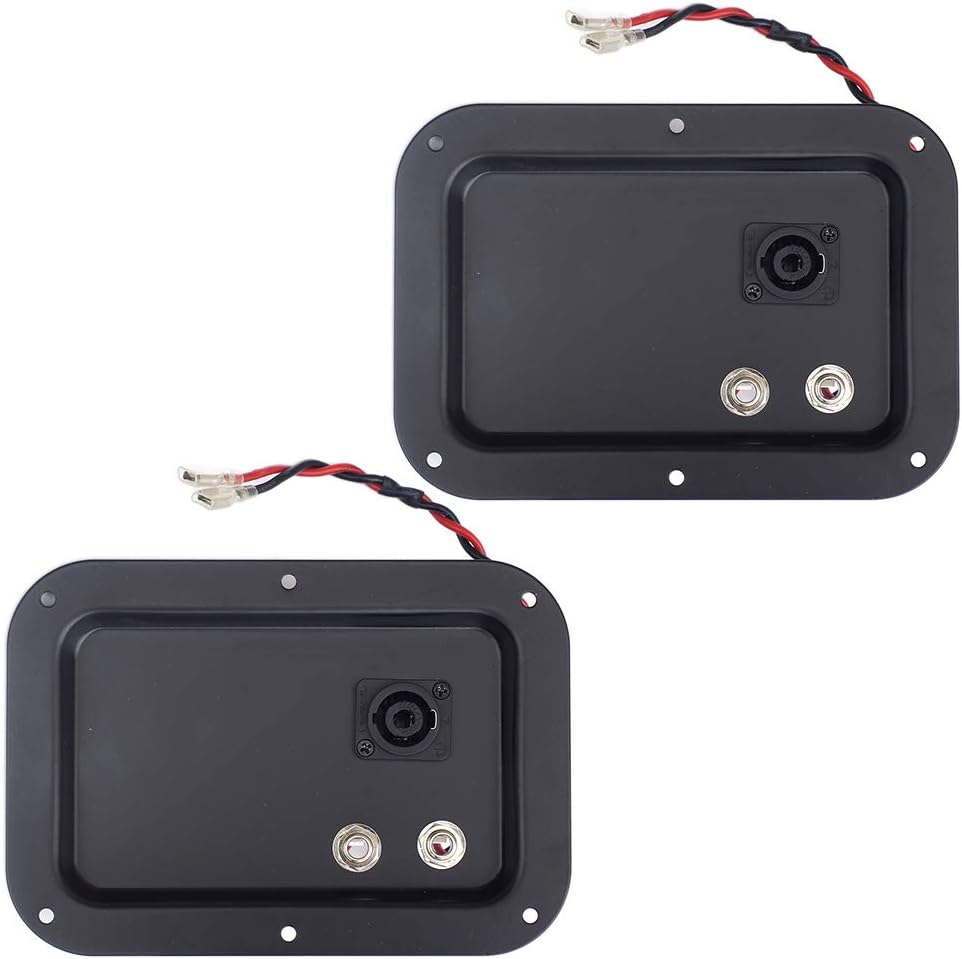 2-5x7 Steel Pro Audio Speaker Jack Plate, 2-1/4", 1 NL4 Neutrik Speakon Wired: Home Audio & Theater