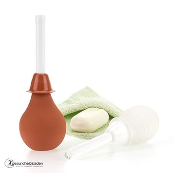 Frauendusche 3-teilig - 225 ml - rotbraun - zur Intimreinigung - für die anale und vaginale Anwendung geeignet