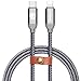 METRANS cdy-225 3FT /1M USB C to Lightning Cable Power Delivery for Fast Charge iPhone X/8/8Plus Grey