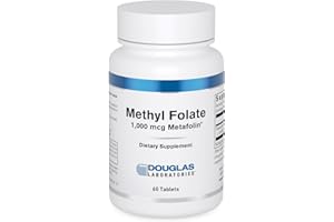 Douglas Laboratories Methyl Folate L-5-MTHF - 1,000 mcg Metafolin - Vitamin B Folate - Supports Homocysteine Metabolism & Fetal Development* - Non-GMO - 60 Tablets