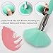 Qivange Makeup Brushes, Synthetic Bristles Professional Blending Brushes with Box(Teal, 15 PCS)