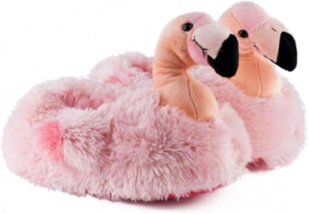 pink flamingo slippers