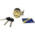 Mul-T-Lock Cronus High Security Grade 2 Single Cylinder Dead-Bolt w/Thumb Turn 2-3/8 or 2-3/4 Adjustable Backset for Commercial and Residential Metal Or Wood Doors (Brigh Brass)
