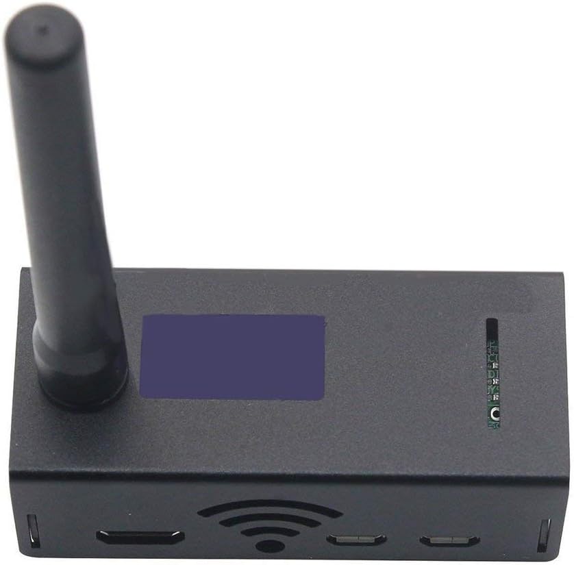 OLED Display Aluminum MMDVM hotspot Support P25 DMR YSF + raspberry pi(Color:black)