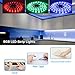 LED Strip Lights 32.8ft 5050 DIY Color Changing RGB LED Strip Light with Remote Control & Power Supply, Easy Installation Led Tape Light for Bedroom, Home, TV, Kitchen, Party, Lighting Room Decoration