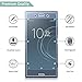 [2-Pack] CASEVASN for Sony Xperia XZ1 Screen Protector [Tempered Glass] 9H Hardness with Lifetime Replacement Warranty