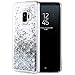 Caka Galaxy S9 Case, Galaxy S9 Glitter Case Bling Flowing Floating Luxury Glitter Sparkle Soft TPU Liquid Case for Samsung Galaxy S9 (Silver)