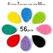 56pcs Teardrop Replacement Felt Pads for RoyAroma Olive Tree Mini Teardrop Aromatherapy Essential oil Diffuser Necklace