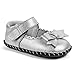 pediped Originals Betty Mary Jane (Infant),Silver,Large (18-24 Months)