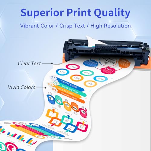 MYCARTRIDGE Replacement for HP 219X (with chip) for 219A 219X for HP Color LaserJet Pro MFP 3302FDWG toner for 3302SDWG 3302FDNG 3302FDW 3302SDW 3302FDN 3202DN 3202DW for W2190X W2190A (Pack of 4)