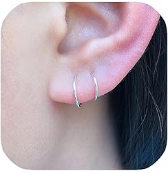 7mm Small Sterling Silver Cartilage Nose Hoop