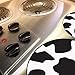 Range Kleen 5071 4 Pack Round Cow Pattern Burner Kovers with 2 8.5 Inch and 2 10.5 Inch