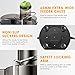 Juicer Machine, Aicook Juice Extractor 3'' Wide Mouth Stainless Steel, 3 Speed Centrifugal Juicer for Fruits and Vegetables, with Non-Slip Feet, BPA-Free