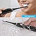 Sonic Electric Toothbrush, Adult Electric Toothbrush with Holder and 2 Replacement Heads, Wireless Inductive Charging, Smart Timer, 5 Modes, IPX7 Waterproof, Black