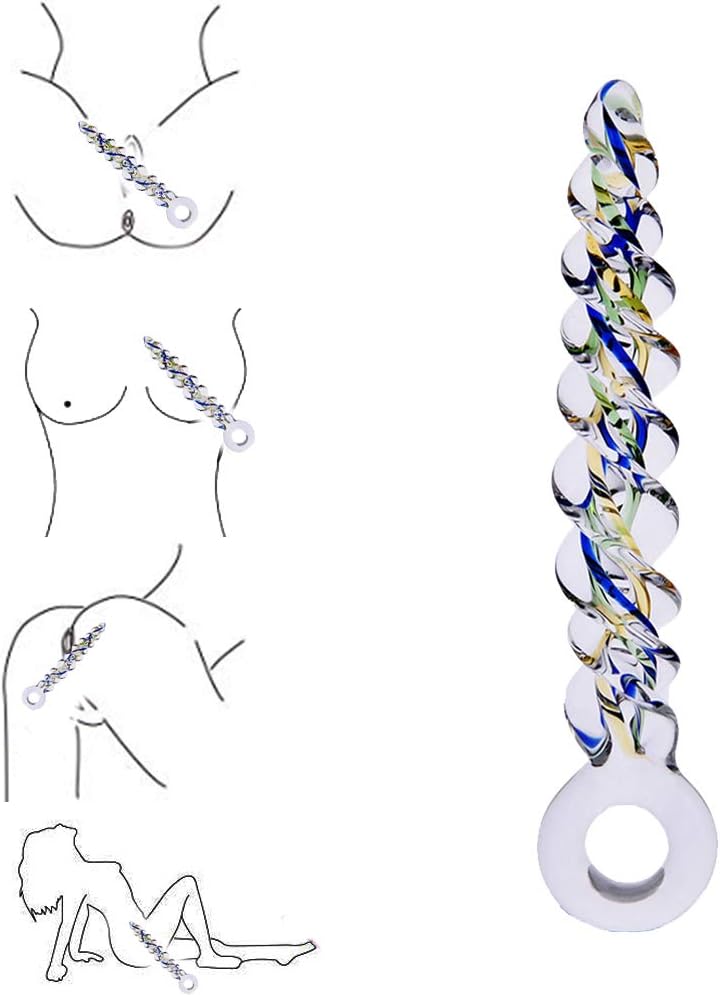 Male and Female BeginnersGetting Started Toys Crystal Glass Threaded Beads - Pleasure Wand Dldo Pen'is - Anales Trainer Expander for Beginners by Zacer