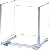 Royal Imports Flower Acrylic Vases Cubes, Decorative Centerpiece for Home or Wedding, Non Breakable Plastic, 5x5 - Clear