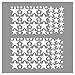 Stars Assorted Self Adhesive Wall Pattern Stickers (Set of 108, White)