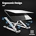 Portable Laptop Stand Foldable Adjustable Laptop Stand Holder Universal Ergonomic Aluminium Alloy Travel Mini Ventilated Notebook Stand for MacBook Notebook Computer PC iPad Between 10″ to 15.6″thumb 4