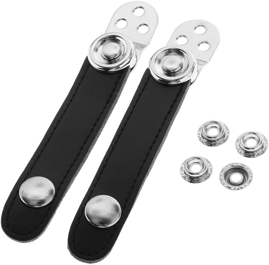 Black Accordion Bellows Straps With Metal Extension Film For Accordion