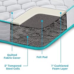 Linenspa 6 Inch Innerspring Twin Mattress with Foam