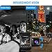 Upgraded Pruveeo P3 Dash Cam with Infrared Night Vision, Built-in GPS, WiFi, Dual 1080P Front and Inside, Dash Camera for Cars Uber Lyft Truck Taxi