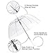 Clear Umbrella, Mirviory Transparent Bubble Dome Umbrella, Lightweight Easy Carrying Suitable for Women and Girls, Wedding Decoration Umbrella