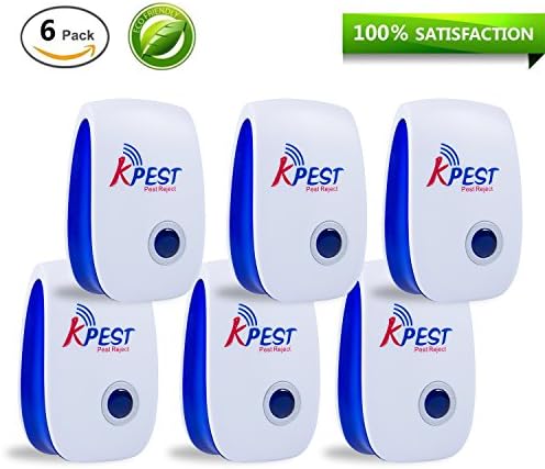 Kpest Ultrasonic Pest Repeller, Electronic Plug In repellent indoor for insects, Mosquitoes, Mice, Spiders, Ant, Rats, Roaches, bugs, Non-toxic Eco-Friendly, Humans &amp; Pets Safe