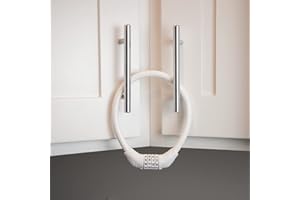 Urban August Original Fridge Lock: Multi-Functional Cable Combination Lock, for French-Door Refrigerators and Cabinets (Two Pack White)