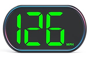 AZIJYV New Speedometer HUD GPS Digital Speed Meter MPH Car Head Up Display Suitable for All Cars,USB Cable Plug & Play