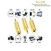 SiYear 3-Pack 3.5mm Male Plug to 6.35mm Female Stereo Jack Adaptor (Gold Plated),for Audio Earphone,Headphones ect