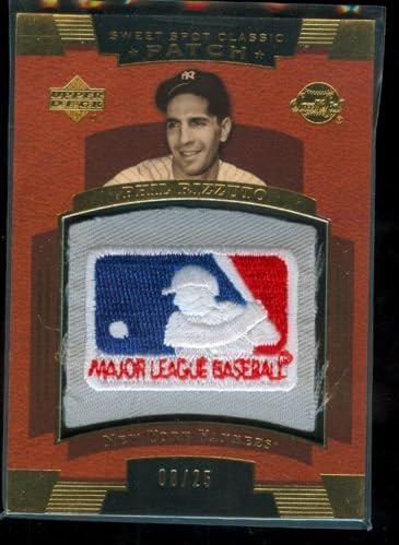 2004 Sweet Spot Classic Phil Rizzuto Manufactured Patch Card #/25