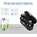 LIUHE Wireless Sports Earbuds Bluetooth 5.0 True Stereo Earbuds,Mini Sweatproof Earphones Bluetooth Headphones with 1000mAh Charging Case for 40 Hours Extended Playtime (Black)