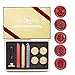 UNIQOOO Arts & Crafts Vintage Adhesive Sealing Wax Stamp Starter Kit- 5 Ministry of Magic School Badges Stamps- Red, Gold, Black Wax Sticks with Wicks- Birthday Gift Ideas for Friends