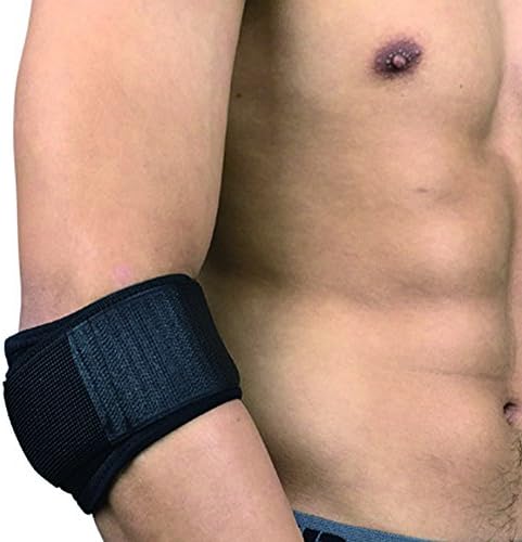 Adjustable Elbow Guard for Basketball Badminton Training Breathable Compression Elbow Supporter Outdoor Protective Gear Elbow Wrap Black