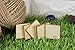 100 Pack 1x1 Wooden Squares for Crafts, Unfinished Wood Pieces for DIY Cutout Tiles