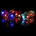 Fun Central 24 Pack - LED Light Up Jelly Rings | in Bulk | Assorted Colors | Flashing Rings Party, Easter Egg Hunts Raves EDM Concerts Sensory Toys for Kids
