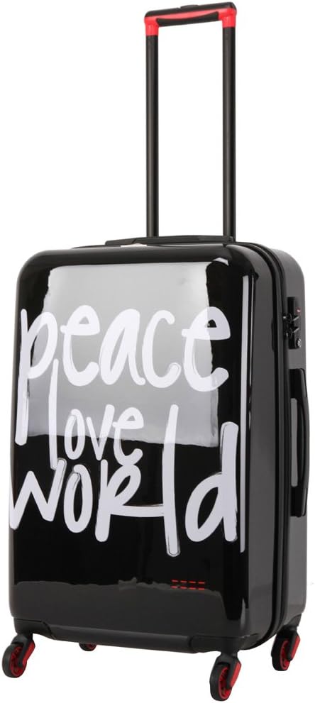 peace love world luggage