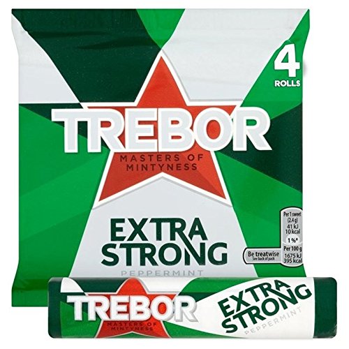 Trebor Extra Strong Peppermint Mints Pack of 6, 41g.