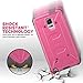 ULAK Galaxy Note 4 Case, [Drop Protection] Knox Armor [Rugged Defense] Heavy Duty with Shock Absorbent [Dual Layered Hybrid Case] Cover for Samsung Galaxy Note 4 - [Rose pink]