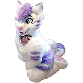 FurryWu Studio Japan Kemono Kawaii Purple Husky Fursuit Teen Costumes Caribou Full Furry Suit Fursona Kigurumi Anime