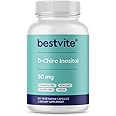 BESTVITE D-Chiro Inositol (120 Vegetarian Capsules) - No Stearates - Vegan - Non GMO - Gluten Free - 1 Capsule for 40:1 Inositol Ratio
