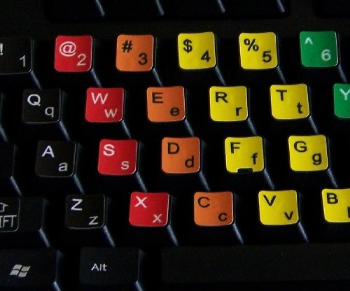 LEARNING ENGLISH COLORED KEYBOARD STICKERS (LOWER & UPPER CASE) FOR DESKTOP, LAPTOP AND NOTEBOOK